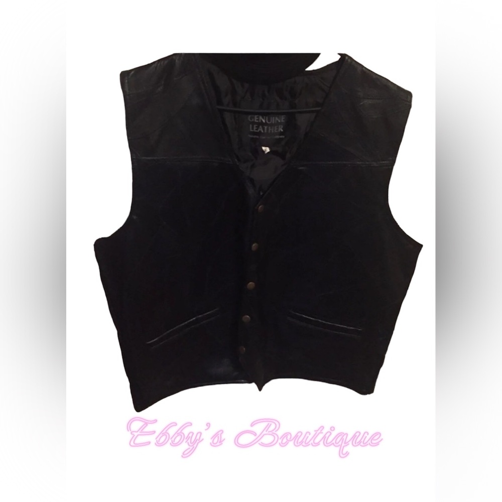 Leather vest